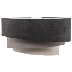 Lámpara de techo Pastell Trio Ø 60 cm en 3 tonos de gris