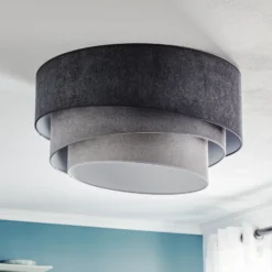 Lámpara de techo Pastell Trio Ø 60 cm en 3 tonos de gris