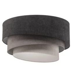 Lámpara de techo Pastell Trio Ø 60 cm en 3 tonos de gris