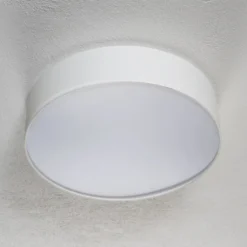 Lámpara de techo Pasteri, blanca, 57 cm