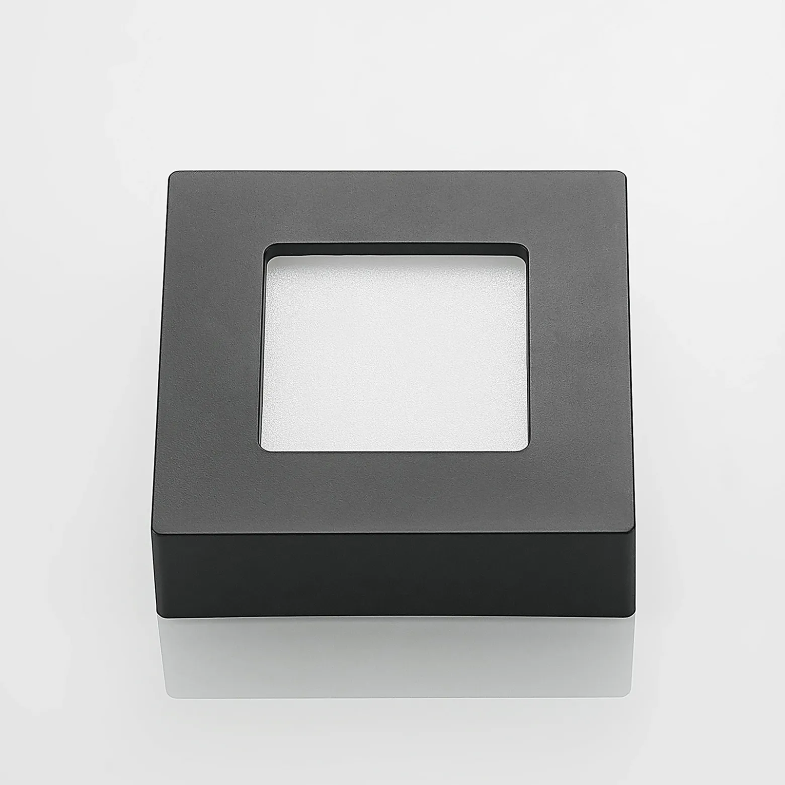 Lámpara de techo Prios LED Alette, negra, 6 W, CCT, atenuable