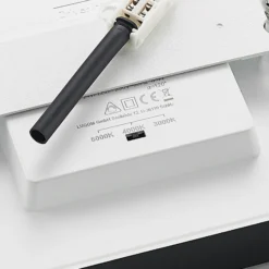 Lámpara de techo Prios LED Alette, negra, 24 W, CCT, atenuable