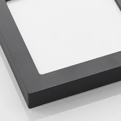 Lámpara de techo Prios LED Alette, negra, 24 W, CCT, atenuable