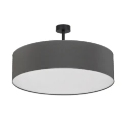 Lámpara de techo Rondo con distancia, gris Ø 60 cm