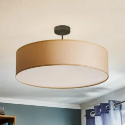Lámpara de techo Rondo con distancia, crema Ø 60 cm