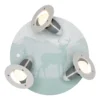 Lámpara de techo Scandi forest, verde menta, Ø 29 cm, 3 luces, E14