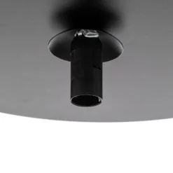Lámpara de techo solar, negro/ópalo, 1 luz