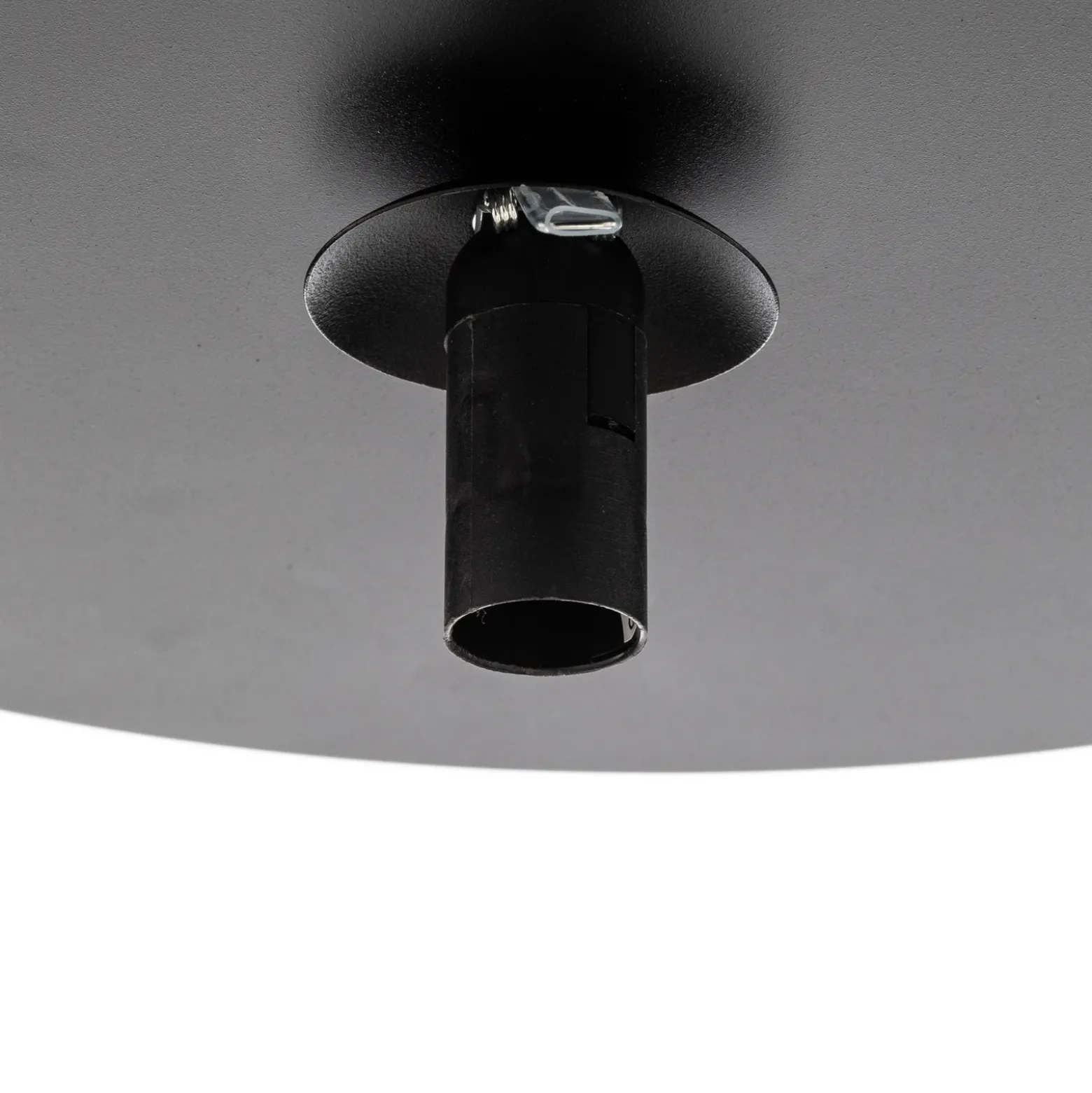 Lámpara de techo solar, negro/ópalo, 1 luz