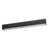 Lámpara de techo Straight negra 62 cm