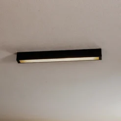 Lámpara de techo Straight negra 62 cm
