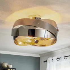 Lámpara de techo Tornado cromo-níquel 50cm