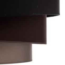 Lámpara de techo Trio Max, negro/tierra/cappuccino, Ø 60 cm