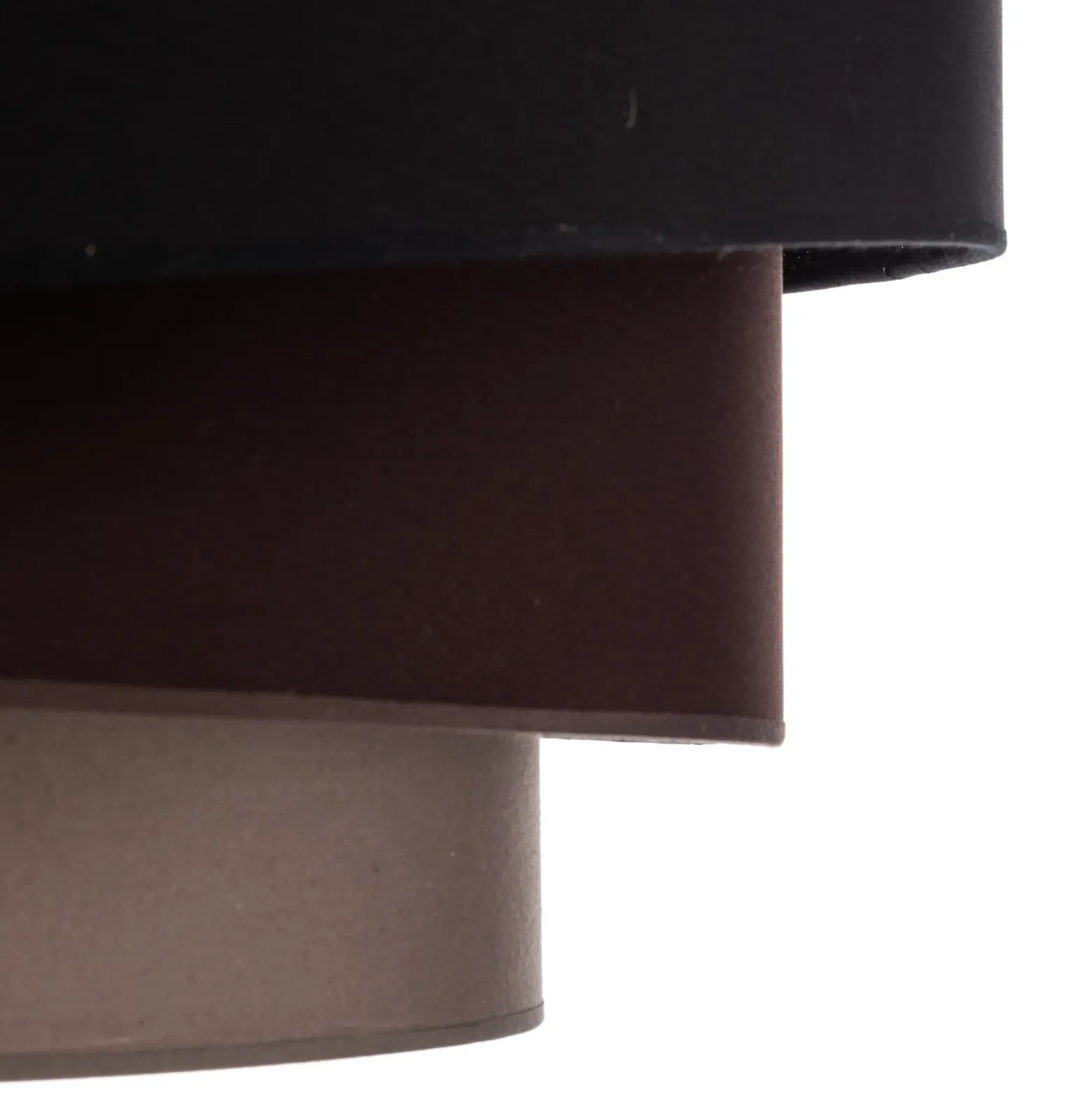 Lámpara de techo Trio Max, negro/tierra/cappuccino, Ø 60 cm