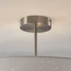 Lámpara de techo Umma de Lindby, distancia, blanco, tela, Ø 50 cm, E27