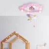 Lámpara de techo unicornio Castillo para los niños