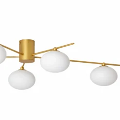 Lámpara de techo Valisa de Lindby, dorada, 5 luces