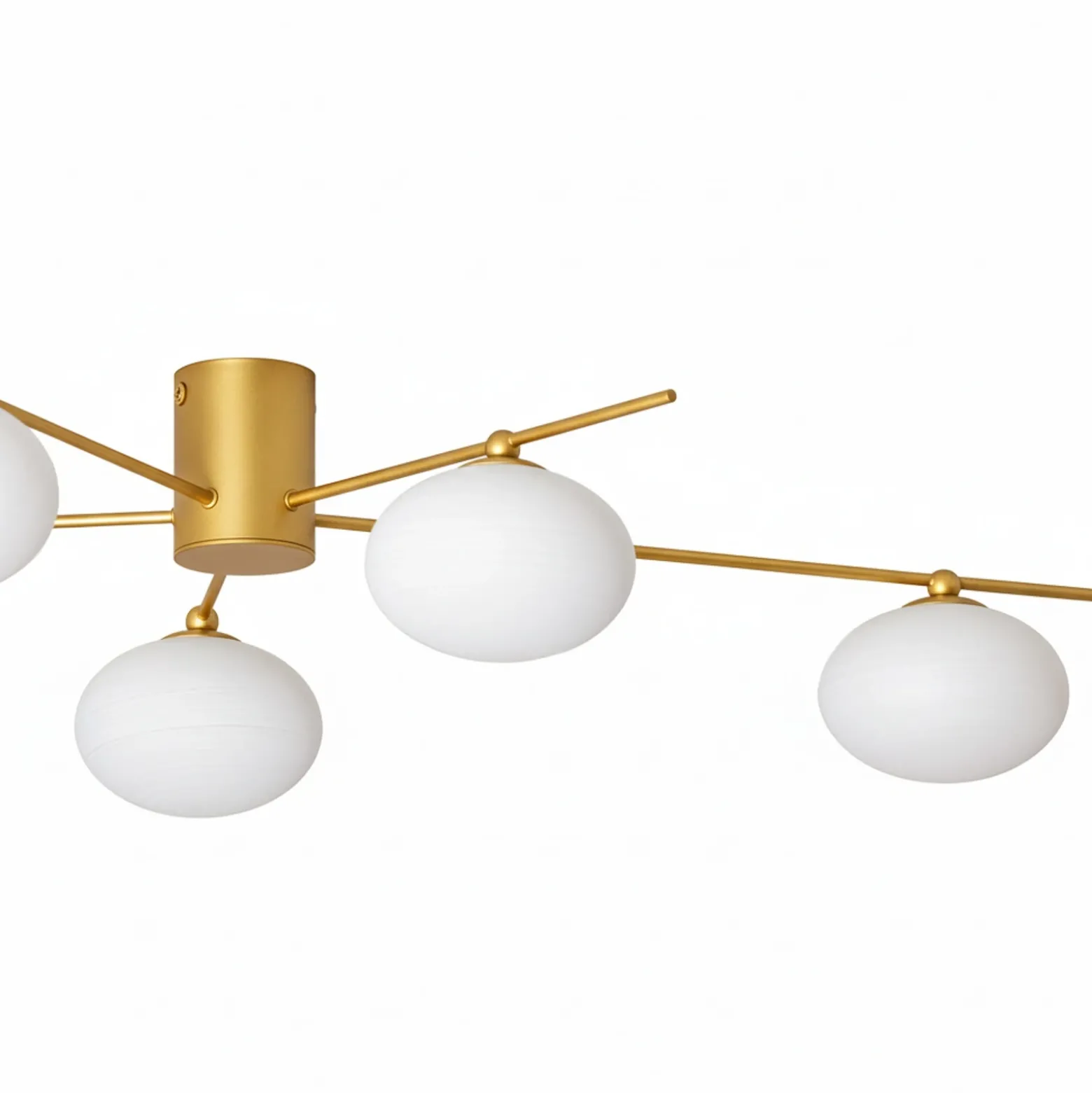 Lámpara de techo Valisa de Lindby, dorada, 5 luces