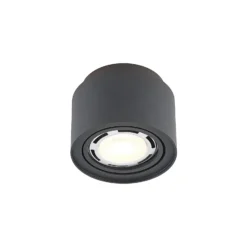 Lámpara de techo Walisa de Arcchio, Ø 15 cm, negra, metal, GU10