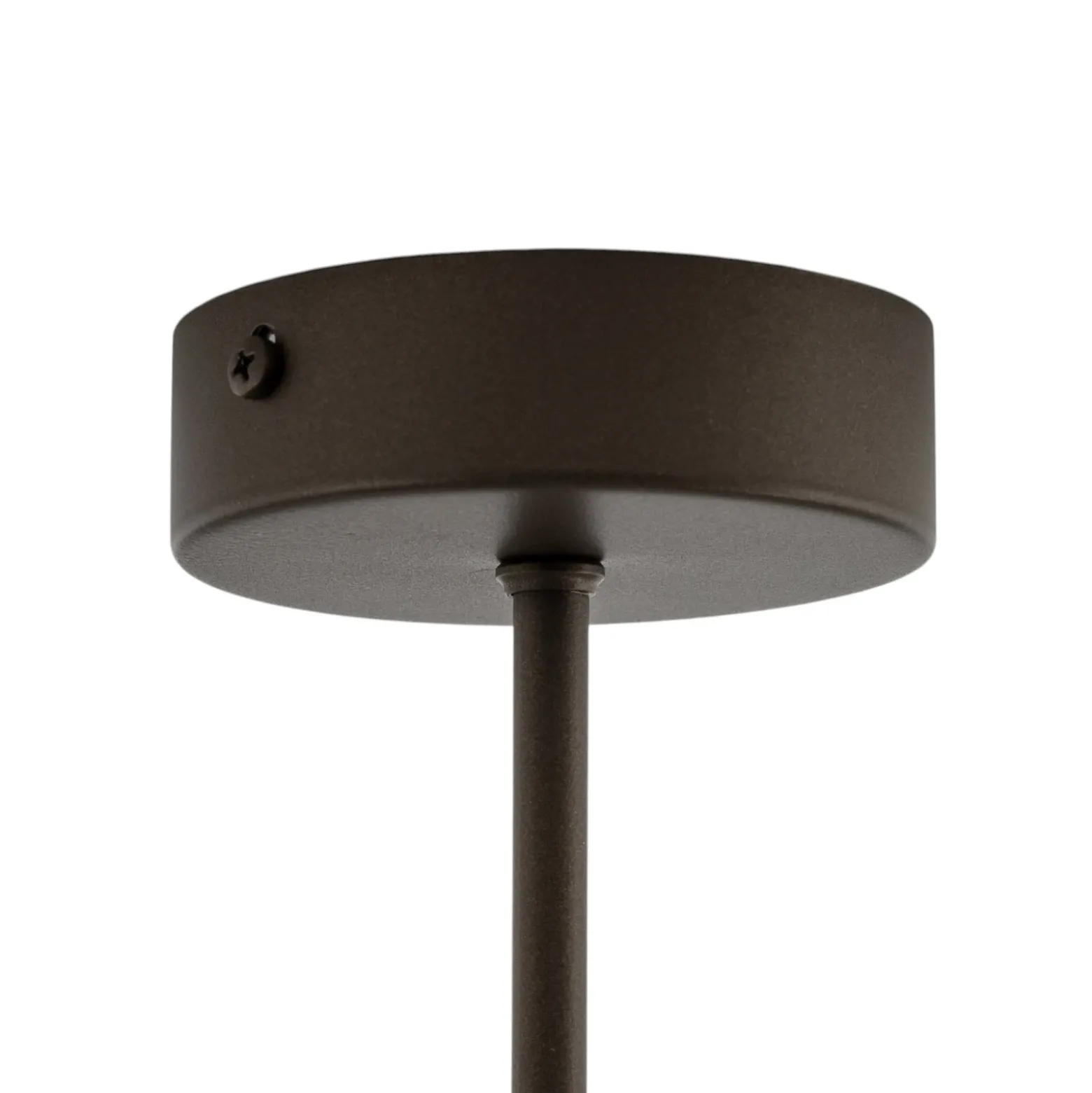 Lámpara de techo Zofia, marrón café, metal, Ø 50 cm, 3 luces, E27