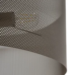 Lámpara de techo Zofia, marrón café, metal, Ø 50 cm, 3 luces, E27