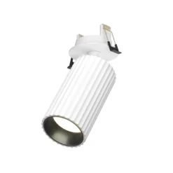 Lámpara empotrable Calipso de Maytoni, blanca, orientable, GU10