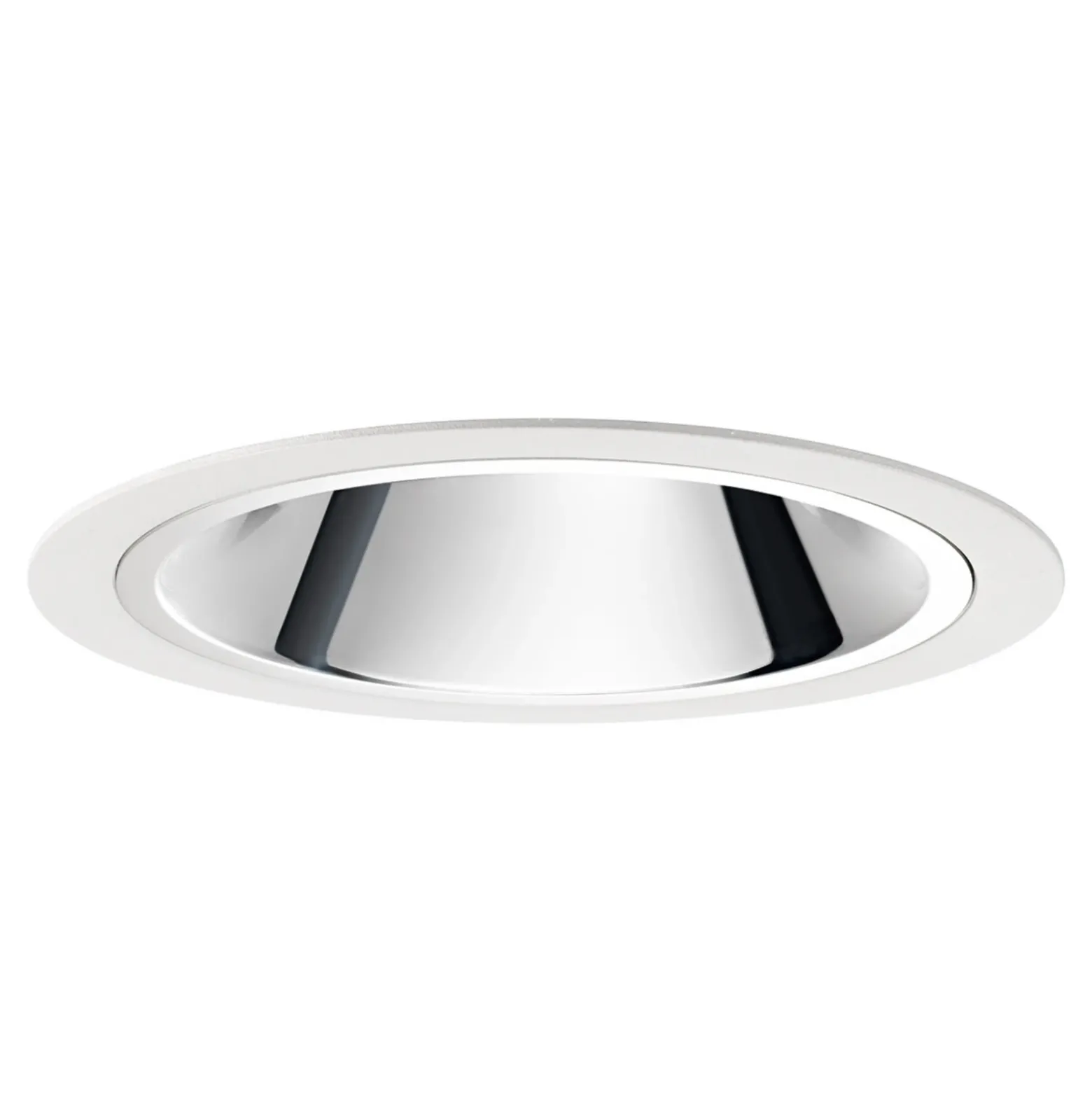 Lámpara empotrable Egger DLS Centro XL, blanca, Ø 17 cm 3.000 K 80°