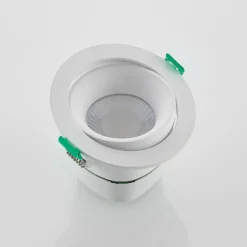 Lámpara empotrable LED Arcchio Katerin, 10 cm, blanca, orientable