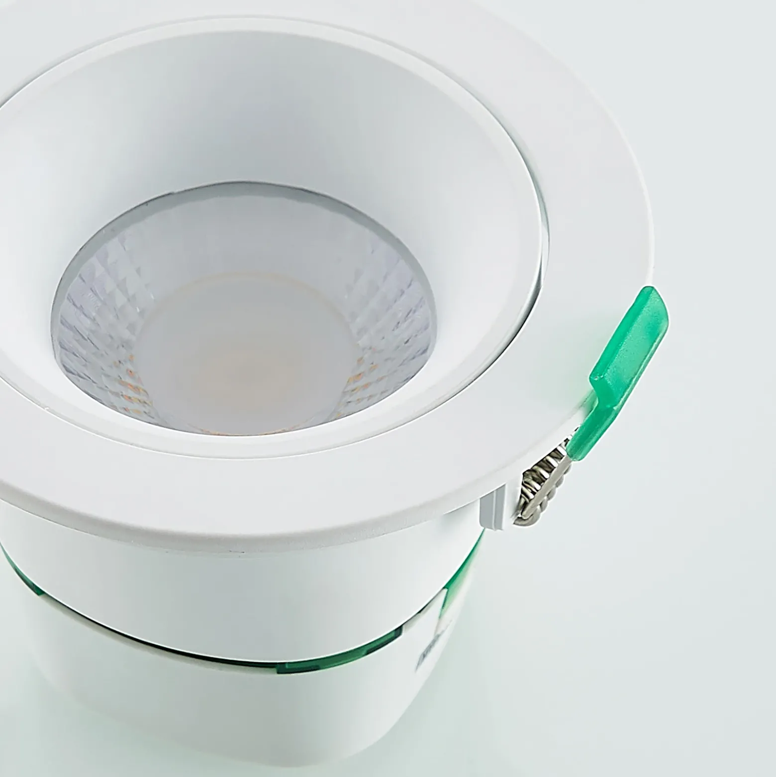 Lámpara empotrable LED Arcchio Katerin, 10 cm, blanca, orientable