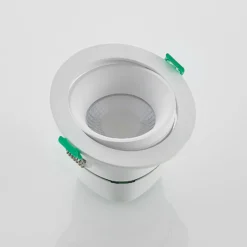 Lámpara empotrable LED Arcchio Katerin, blanca, orientable, juego de 3 unidades