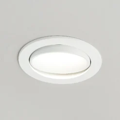 Lámpara empotrable LED Arcchio Katerin, blanca, orientable, juego de 3 unidades