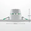Lámpara empotrable LED Arcchio Katerin, blanca, orientable, juego de 2 unidades