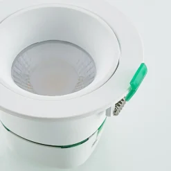 Lámpara empotrable LED Arcchio Katerin, blanca, orientable, juego de 3 unidades
