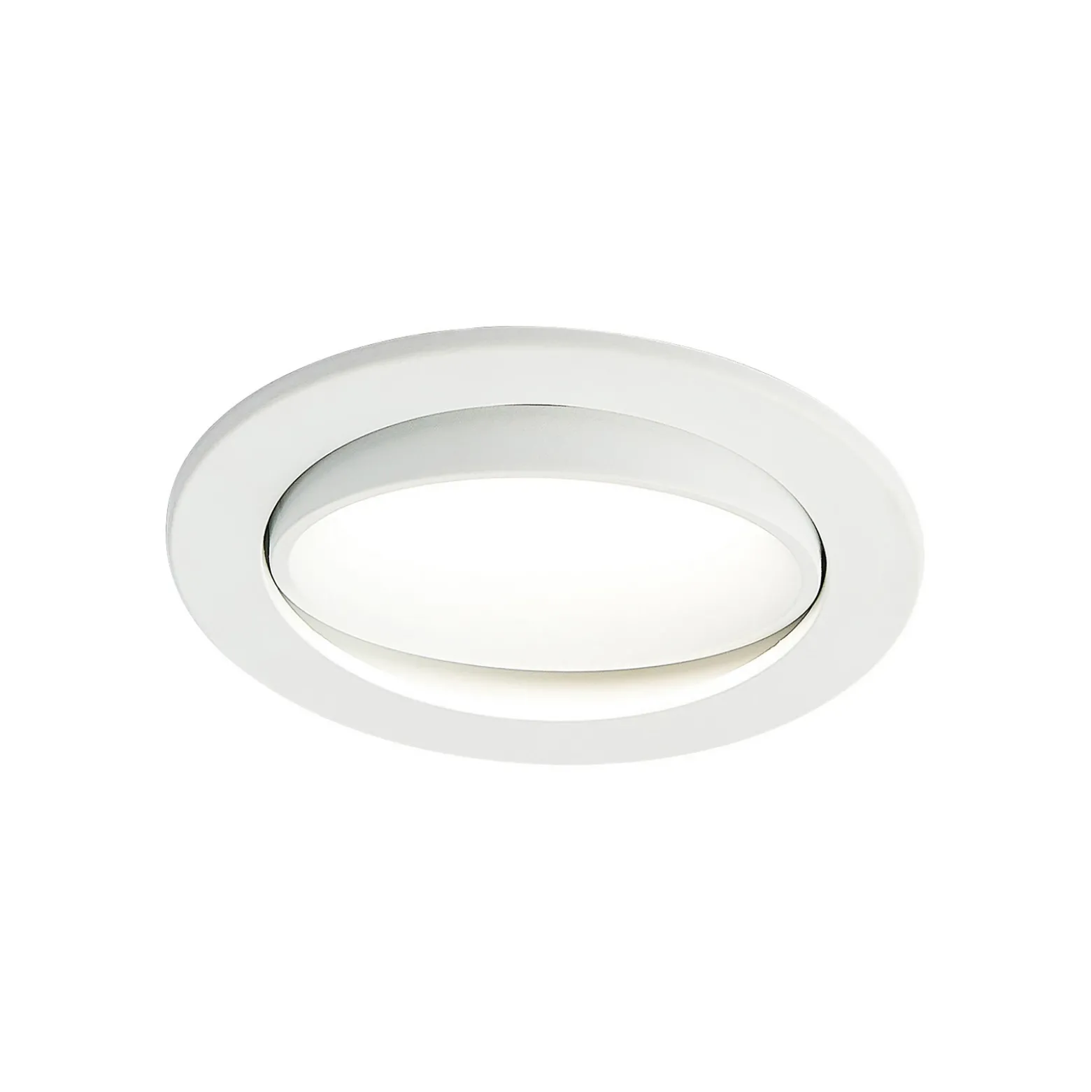 Lámpara empotrable LED Arcchio Katerin, blanca, orientable, juego de 10 unidades
