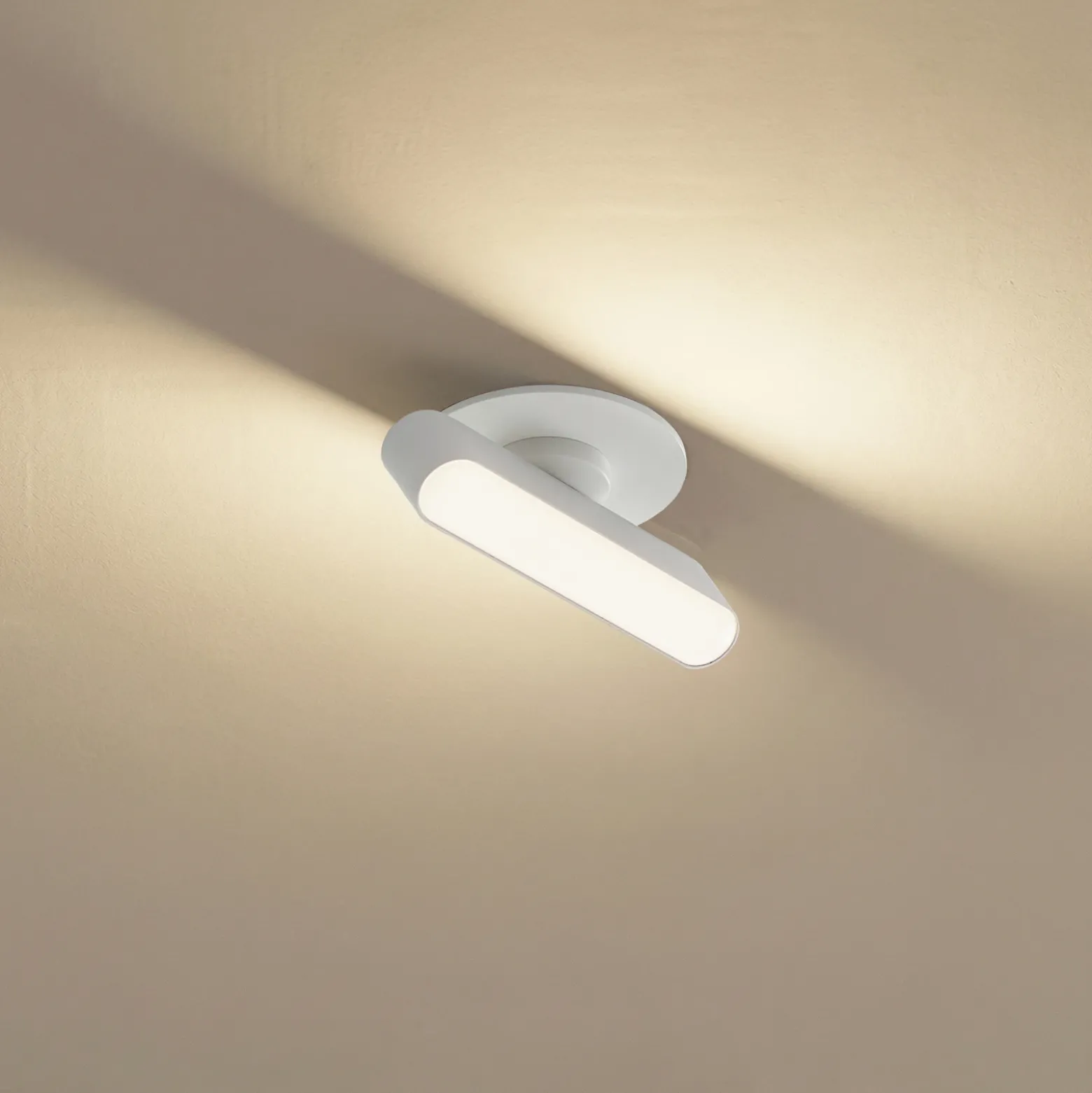Lámpara empotrable LED Eldrin de Lindby, blanca, barra de luz, 13,1 cm