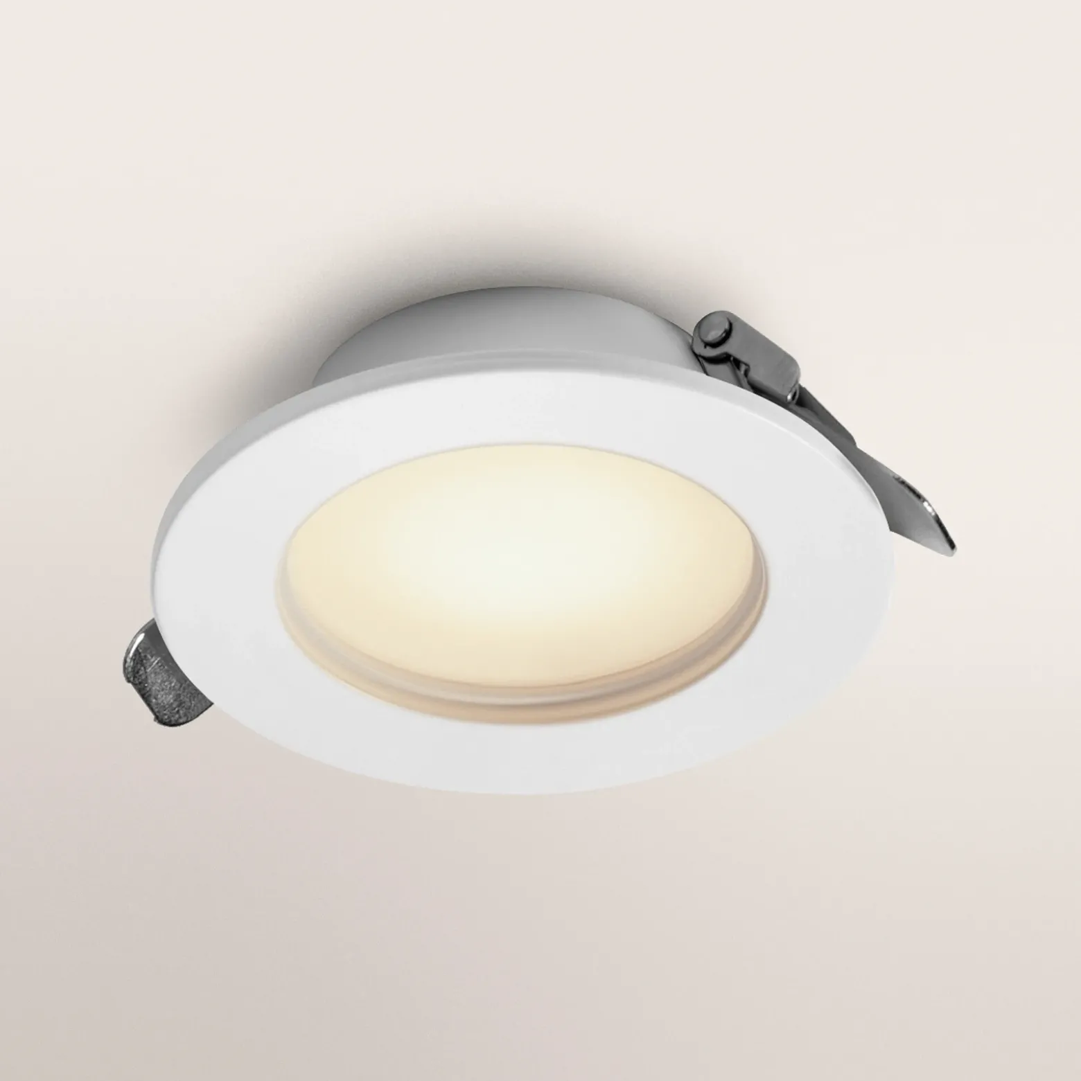 Lámpara empotrable LED ESSENTIAL de OSRAM, blanca, Ø 9,7 cm, IP44, juego de 3