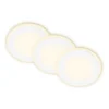 Lámpara empotrable LED Gima, blanca, 3.000 K, juego de 3