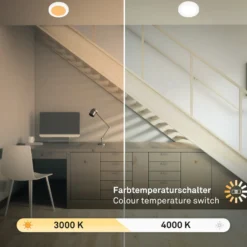 Lámpara empotrable LED 7609 3.000K/4.000K Ø 17 cm