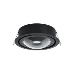 Lámpara empotrable LED Megatron Solo Intro, negro mate