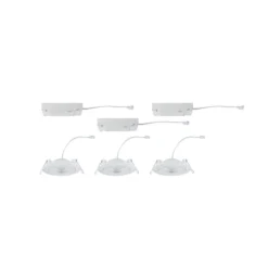 Lámpara empotrable LED Paulmann Aumus White Select CCT, blanca, juego de 3