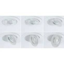 Lámpara empotrable LED Paulmann Aumus White Select CCT, blanca, juego de 3