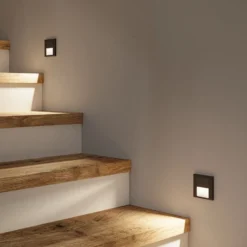 Lámpara empotrable LED Paulmann Tsaro, de plástico negro, 2700 K