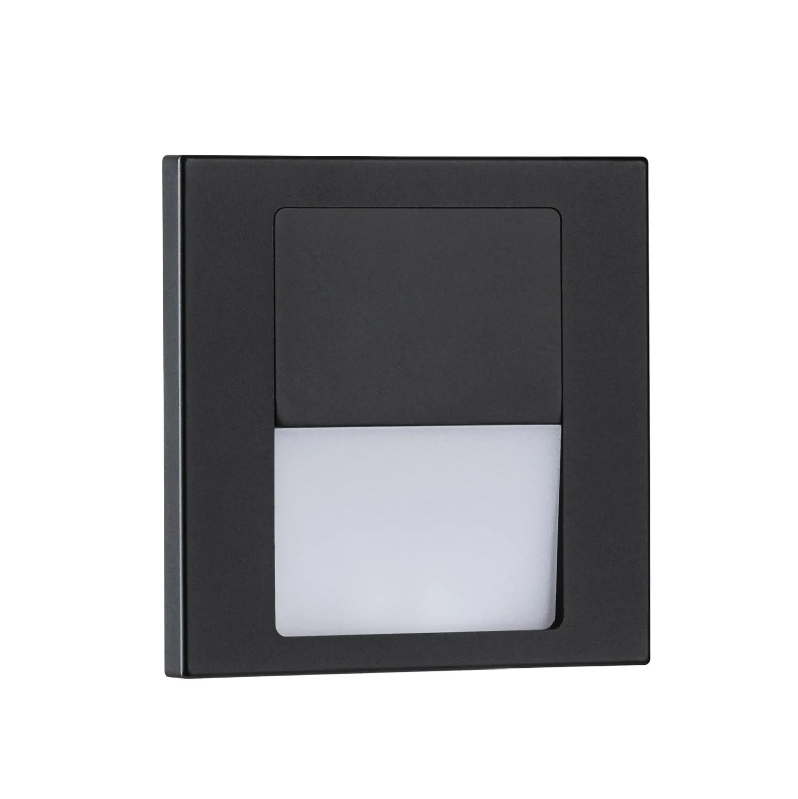 Lámpara empotrable LED Paulmann Tsaro, de plástico negro, 2700 K