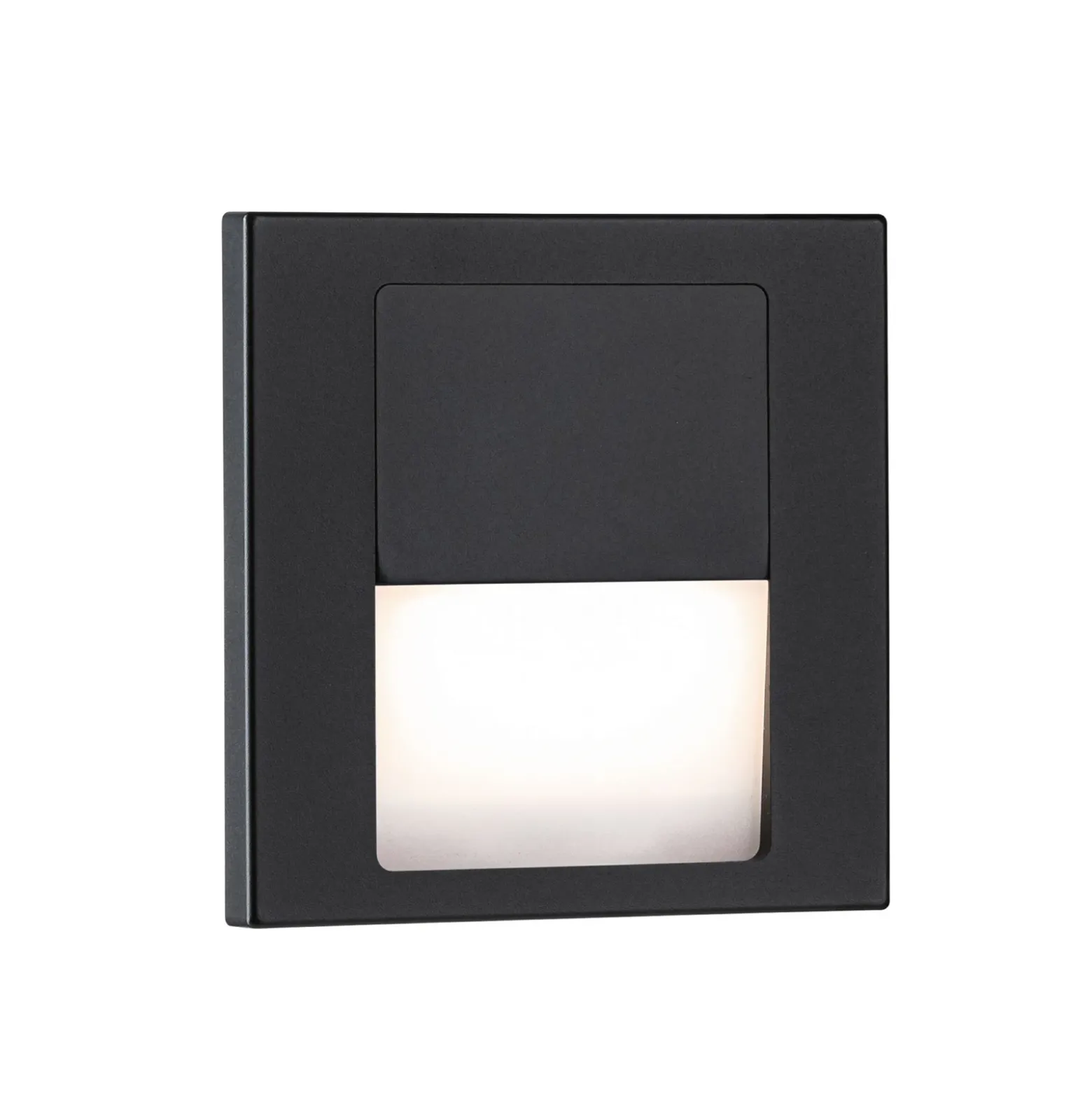 Lámpara empotrable LED Paulmann Tsaro, de plástico negro, 2700 K