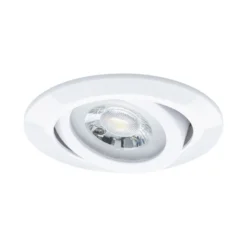 lámpara empotrable LED Paulmann, blanca, Ø 8 cm, 4,8 W, encendido/apagado,