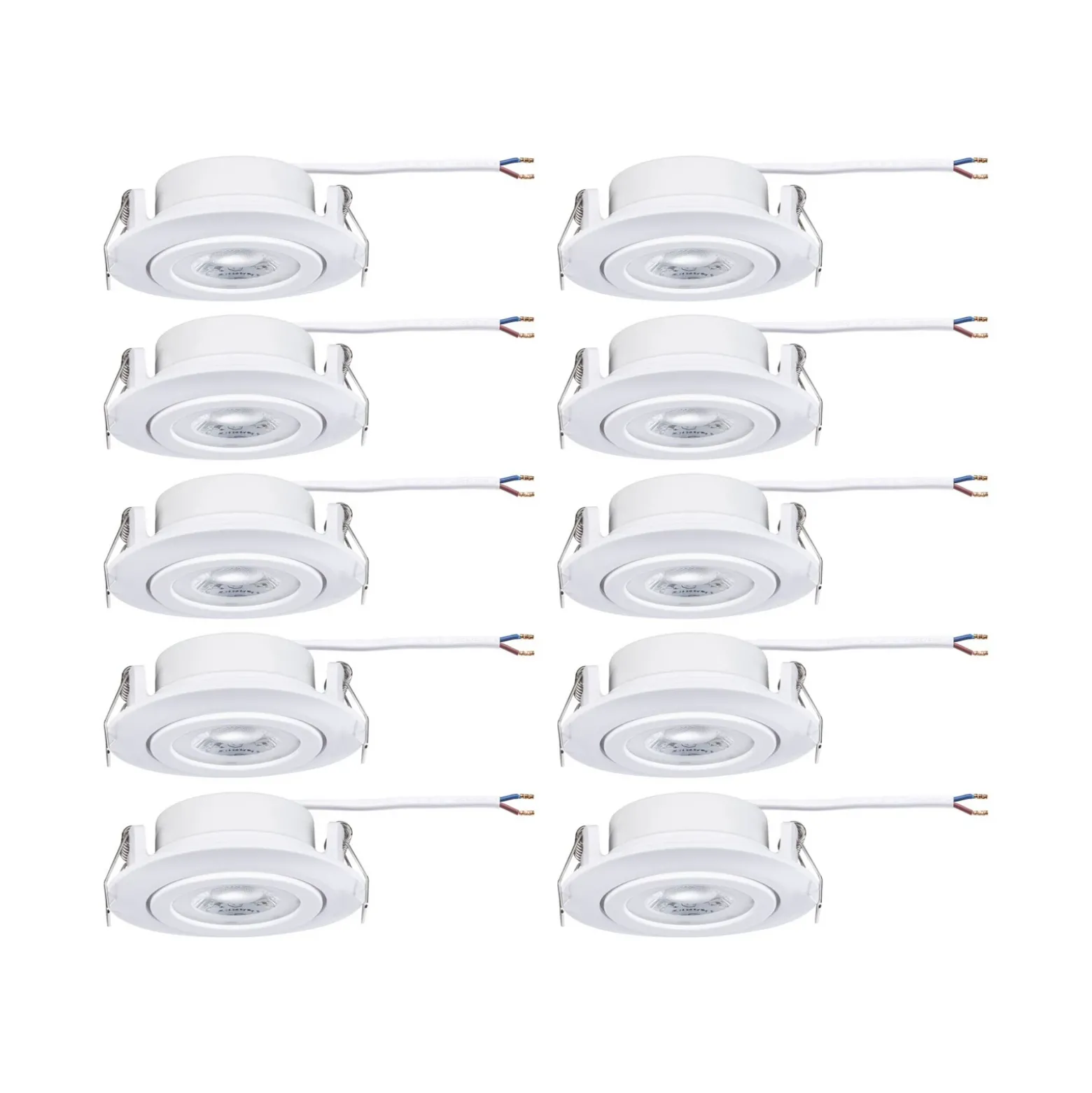 lámpara empotrable LED Paulmann, blanca, Ø 8 cm, 4,8 W, encendido/apagado,