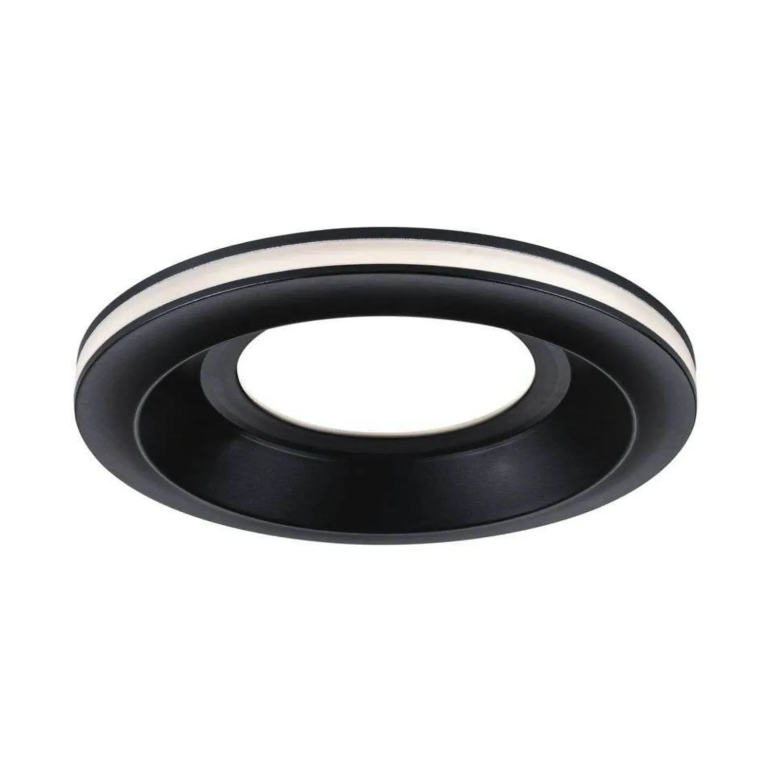Lámpara empotrable LED Paulmann Sormus negra, Ø 10 cm, IP65, juego de 3