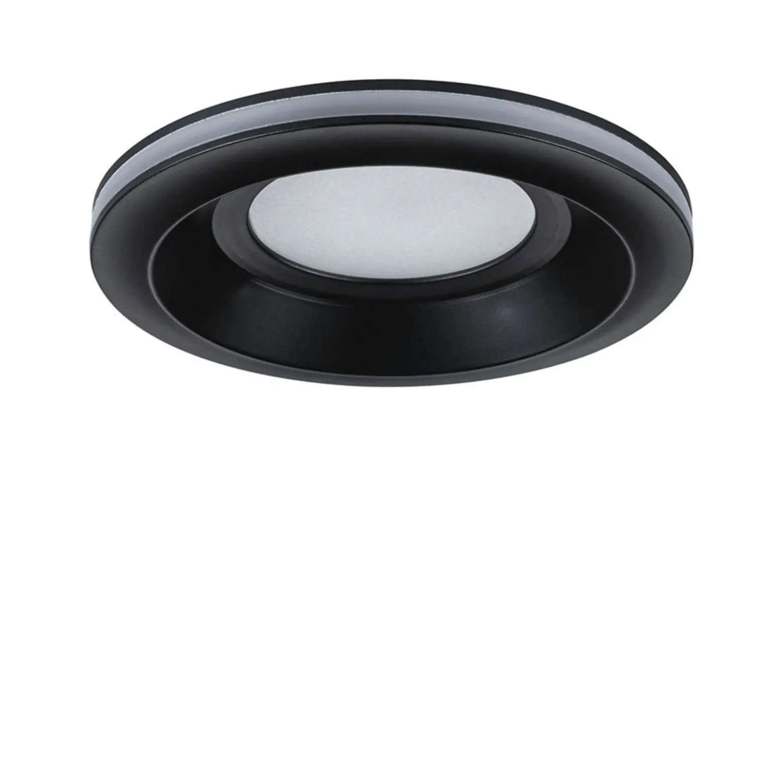 Lámpara empotrable LED Paulmann Sormus negra, Ø 10 cm, IP65, juego de 3