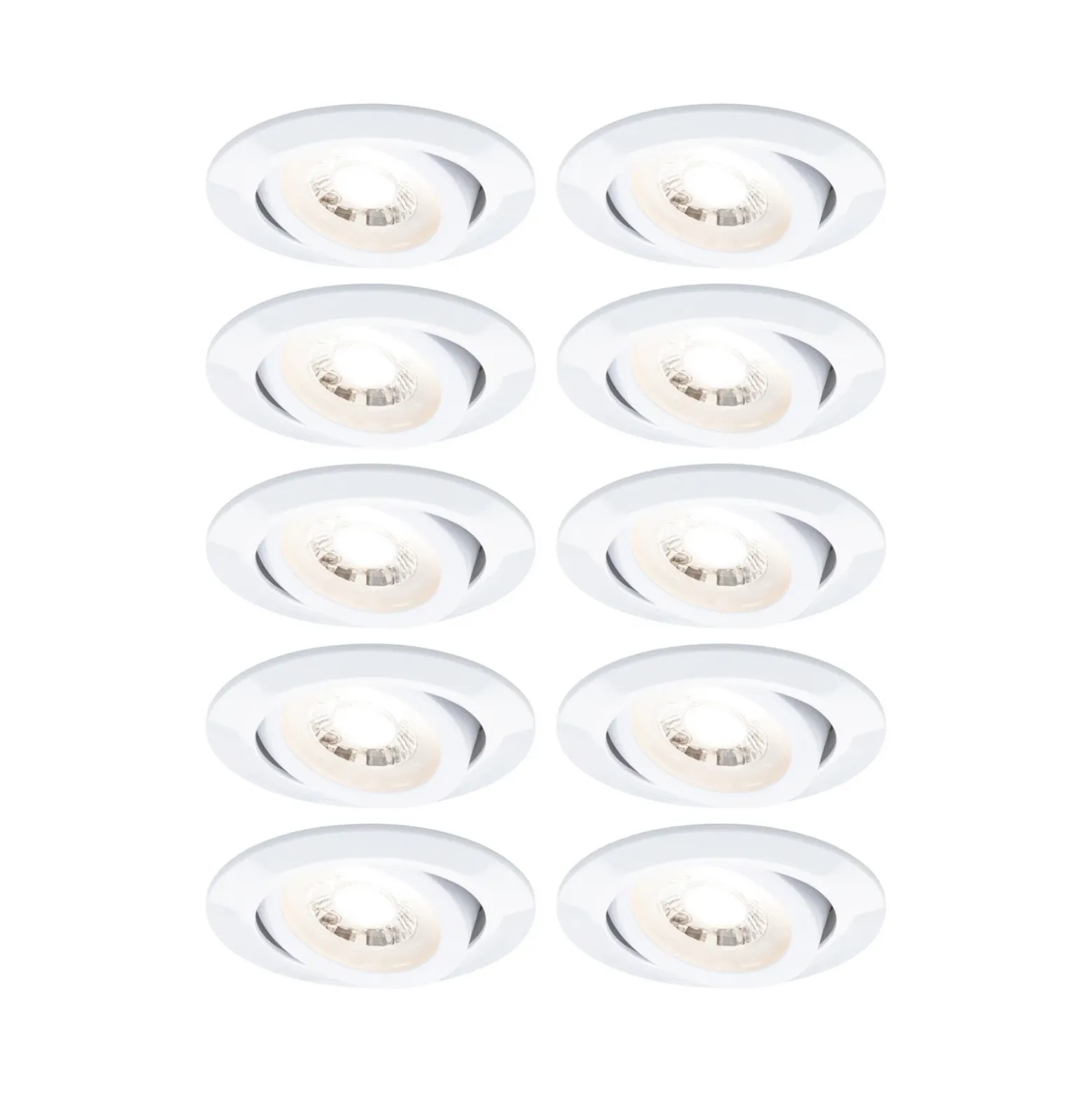 lámpara empotrable LED Paulmann blanca Ø 8 cm 4,8 W 3 niveles de atenuable,