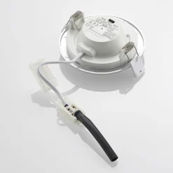 Lámpara empotrable LED Prios Cadance, plata, 12 cm, juego de 3, CCT