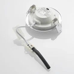 Lámpara empotrable LED Prios Cadance, plata, 12 cm, juego de 2, CCT